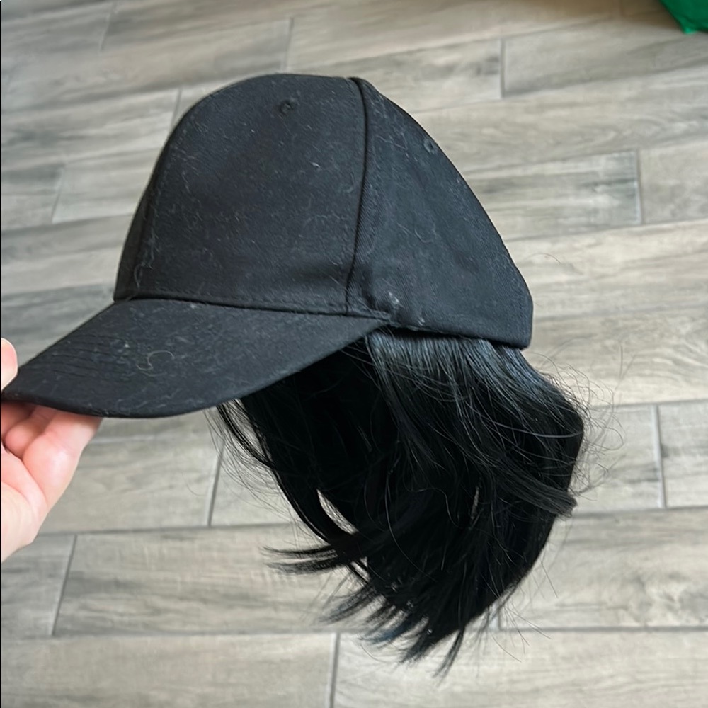 Black Wig Hat